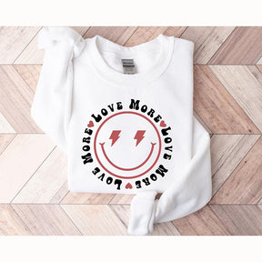 Love More Retro Smiley Sweatshirt