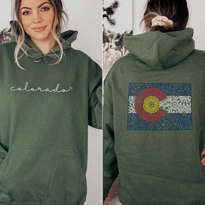 Colorado Flag Mountian Hoodie