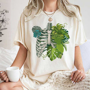 Skeleton Plant Body Monstera T-shirt