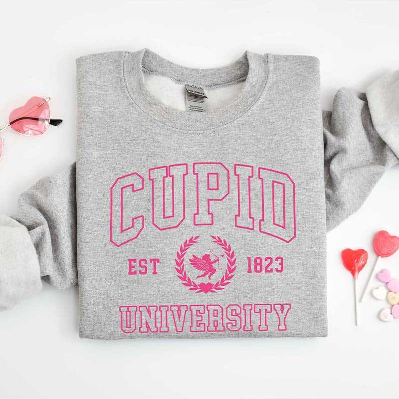 Cupid University Cute Valentine's Day Sweatshirt