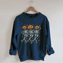 Pumpkin Skeleton Halloween Sweatshirt