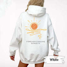 Sunset Beachy Coconut Girl Surf Hoodie