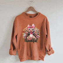 Colorful Glitter Turkey Sweatshirt