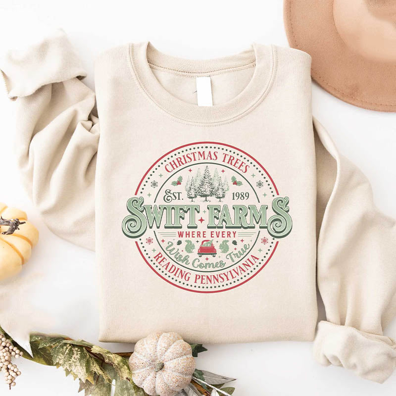 Swift Farm Christmas Trees Sweatshirt