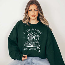 I Like My Books Iced Coffee Sweatshirt