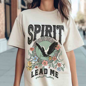 Boho Spirit Lead Me Tee Bible Verse T-Shirt