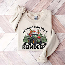 Farmer Christmas Tractor Xmas Farm Sweatshirt