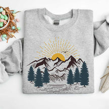 Mountains Camping Girls Nature Lovers Sweatshirt