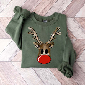 Christmas Reindeer Holiday Sweatshirt