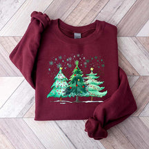 Christmas Tree Snow Winter Sweatshirt