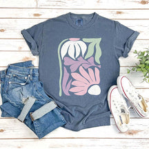 Pastel Matisse Flower Boho T-Shirt