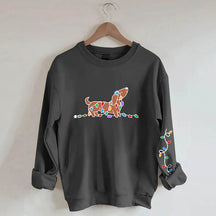 Dachshund Christmas Light Sweatshirt