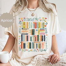 Vintage Library Comfort Colors Wildflowers Bookish T-Shirt