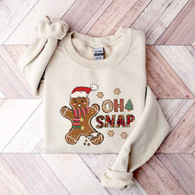 Gingerbread  Oh Snap Christmas Sweatshirt