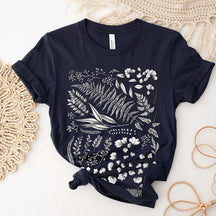 Vintage Flower Botanical Graphic T-Shirt