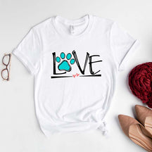 Dog Paw Love Mama T-Shirt