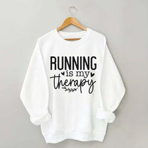 Running Is My Therapy Sports Sweatshirt