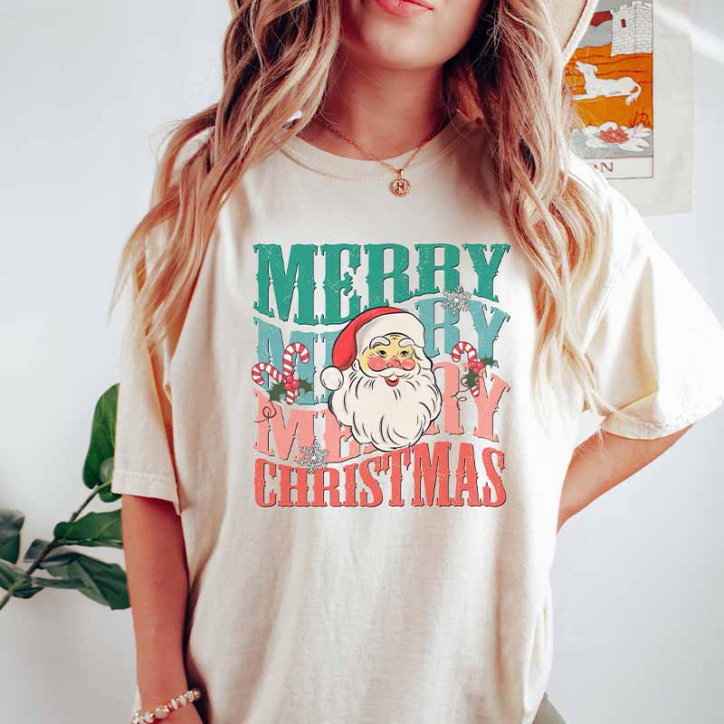 Women's Christmas Vintage Holiday T-Shirt