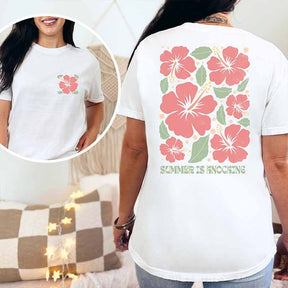 Retro Hello Summer Break Floral T-Shirt