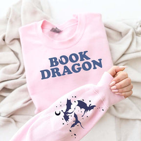 Book Dragon Fantasy Reader Sweatshirt