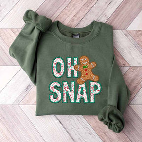 Christmas Oh Snap Gingerbread Sweatshirt