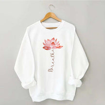 Lotus Flower Breathe Yoga Sweatshirt