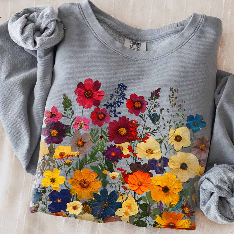 Comfort Colors Boho Garden Botanical Sweatshirt