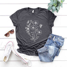 Wildflower Floral Botanical Lover T-Shirt