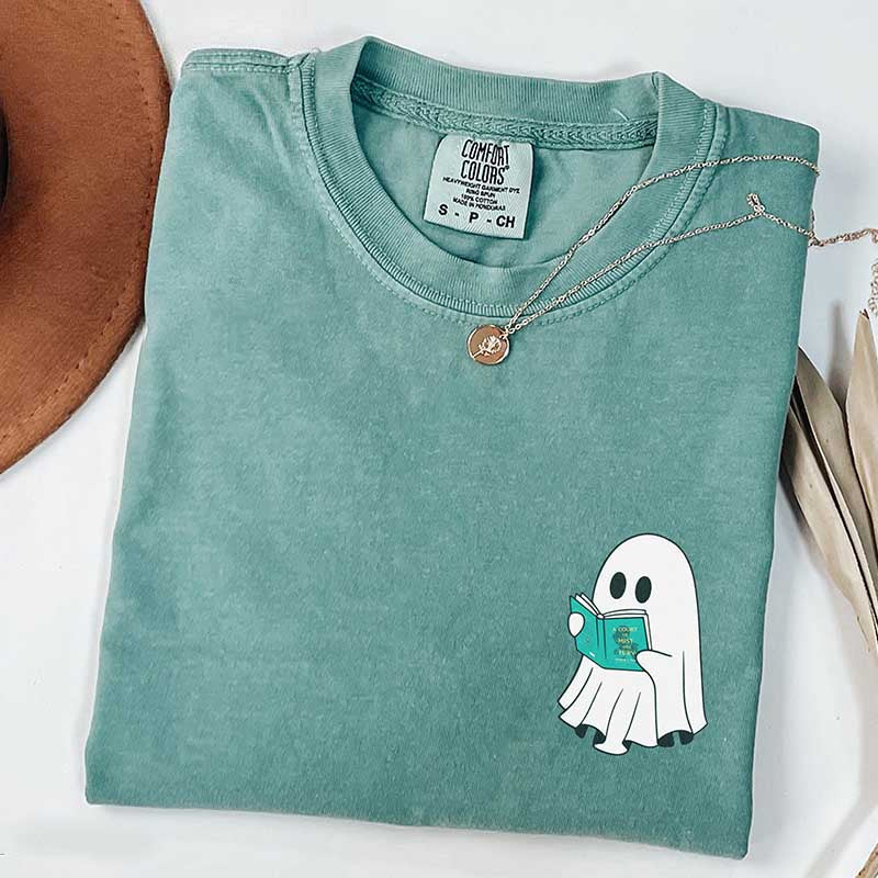 Halloween Cute Acotar Ghost Reading T-Shirt