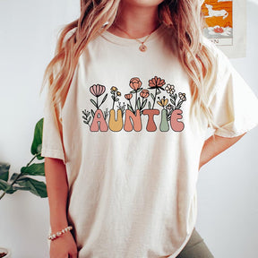 New Wildflowers Auntie T-Shirt