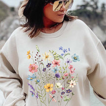 Pressed Flower Botanical Lover Sweatshirt