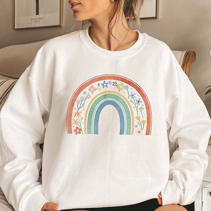 Rainbow Wildflowers  Best Gift Sweatshirt