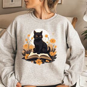 Cat Book Sweatshirt