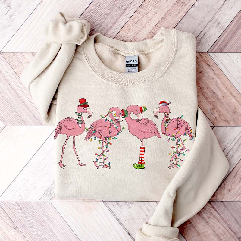 Flamingo Lover Christmas Sweatshirt