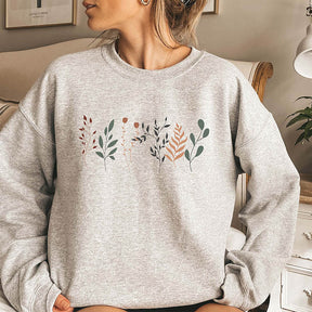 Pastel Floral Nature Botanical Sweatshirt