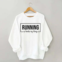 Running Track Funny Sweatshirt