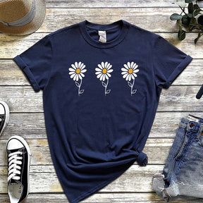 Boho Cute Summer Daisy Wildflower T-Shirt