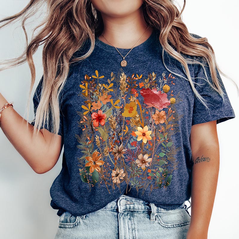 Vintage Cottagecore Floral T-Shirt