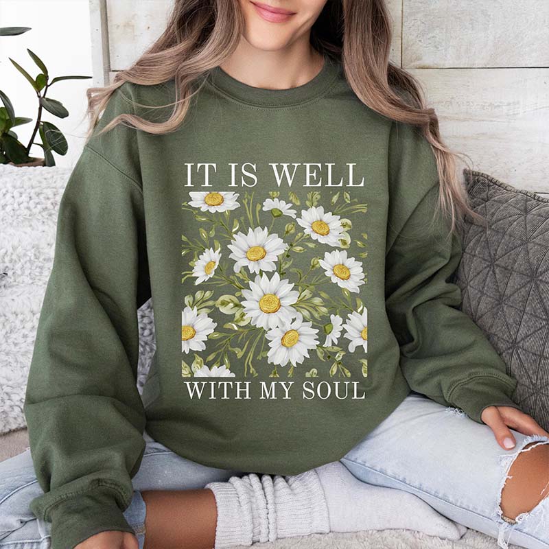 Vintage Floral Spiritual Faith Sweatshirt