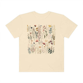 Boho Wildflowers Pastel Floral Nature T-Shirt