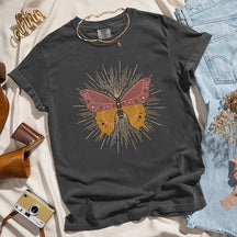 Boho Butterfly Trendy Celestial Moon T-Shirt