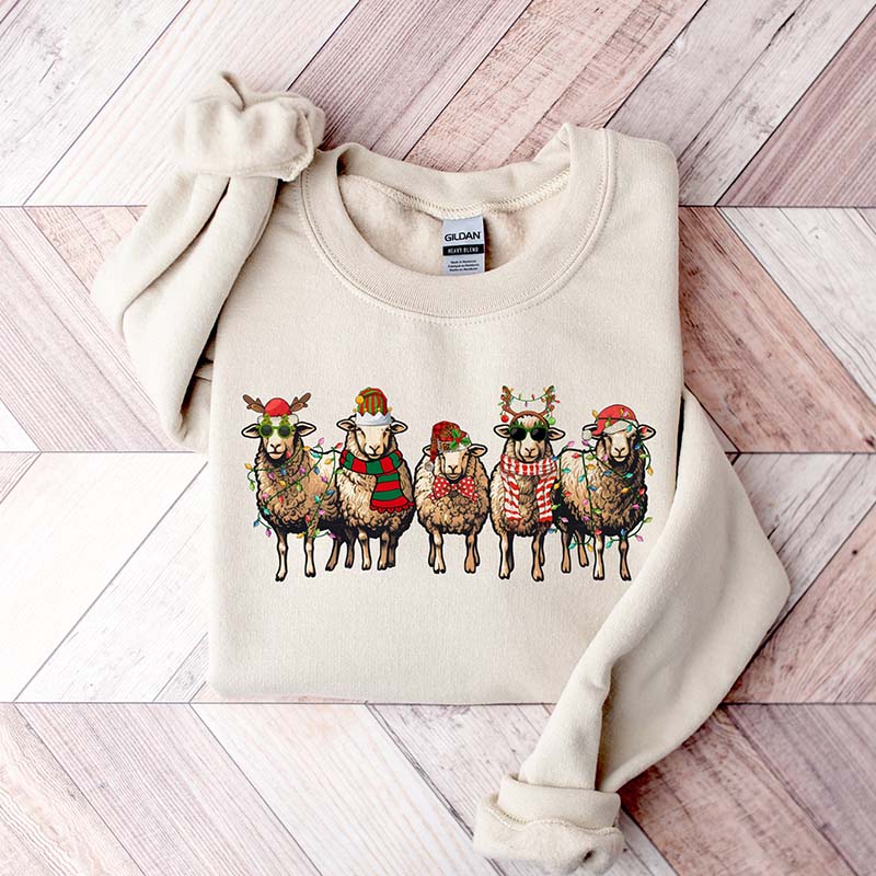 Sheep Christmas Funny Animals Sweatshirt