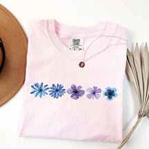 Spring Blue Daisy Wildflowers T-Shirt