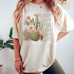 Plant Lady Botanical Cactus Mama T-Shirt