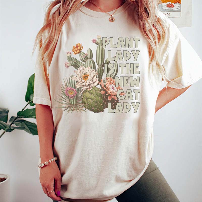 Plant Lady Botanical Cactus Mama T-Shirt