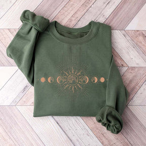 Mystical Moon And Sun Celestial Sweatshirt