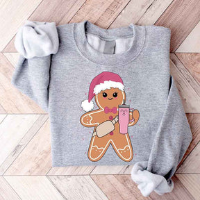 Cute Gingerbread Cookie Drink Sweatshirt