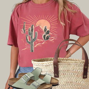 Desert Sunrise Adventure Summer T-Shirt