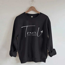 Travel Is My Therapy Sweatshirt