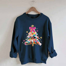 Colorful Glitter Christmas Tree Sweatshirt